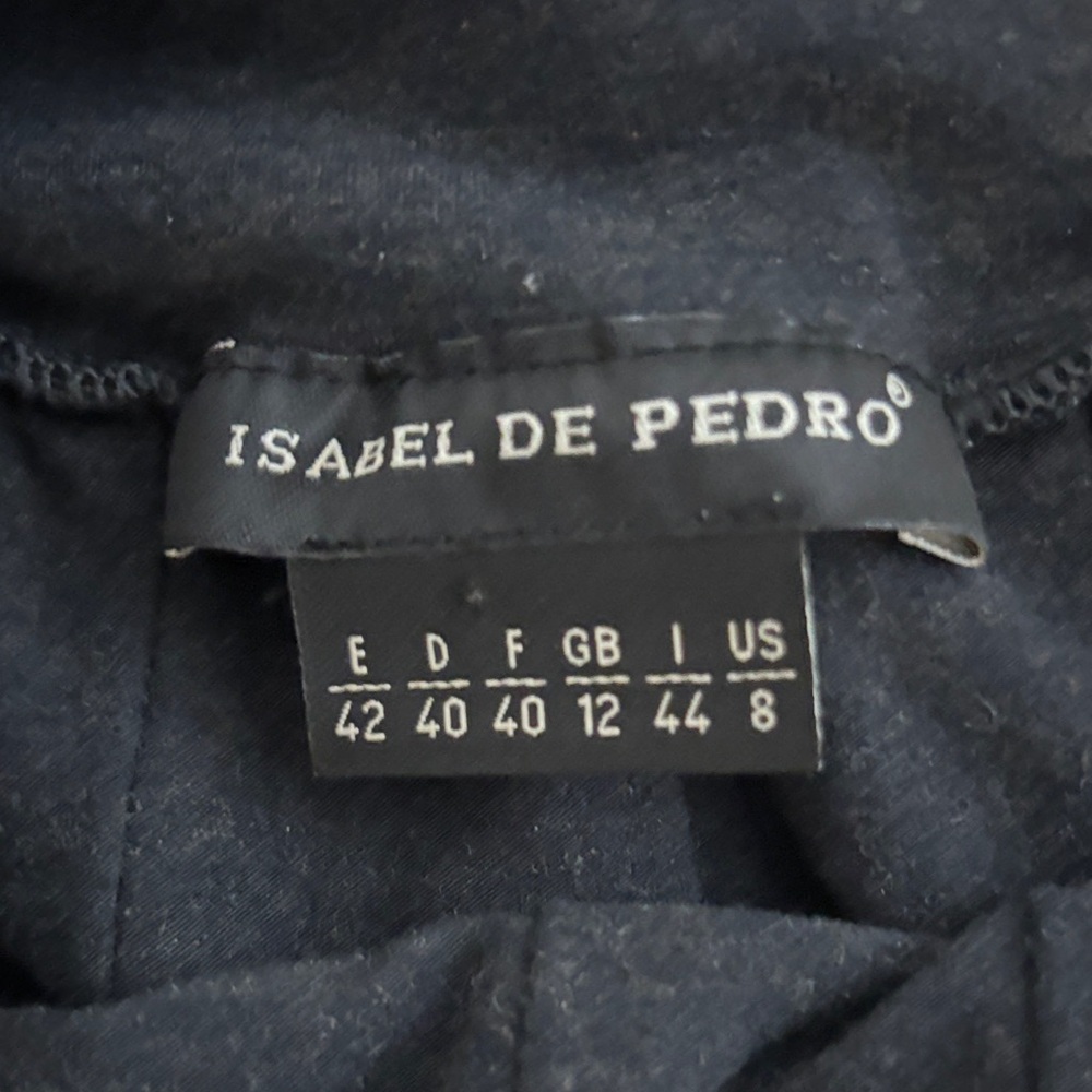 Isabel de Pedro Charcoal Wool Skirt Sz 8 - Picture 7 of 7